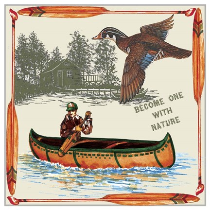 Framed One With Nature Print