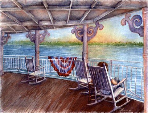 Framed Rockin on the River Print