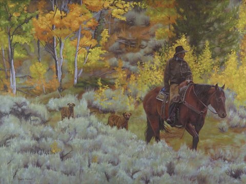 Framed Modern Day Cowboy Print