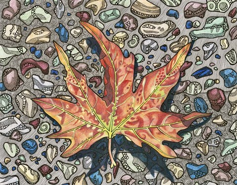 Framed Autumn&#39;s Hourglass Print