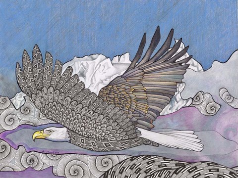 Framed Flight Of The Eagle Print