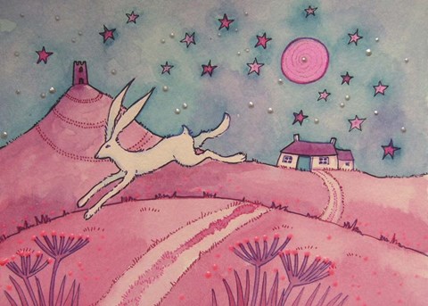 Framed Hare And Tor Print