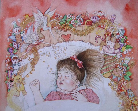 Framed Rachael&#39;s Christmas Dream Print