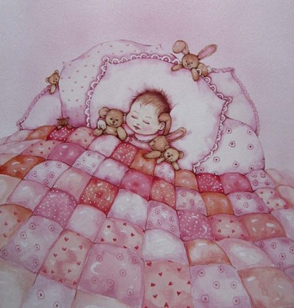 Framed Baby Girl Print