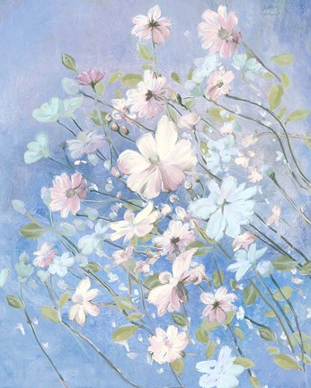 Framed Spring Morning in Blue Print