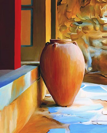 Framed Rustic Vase Print