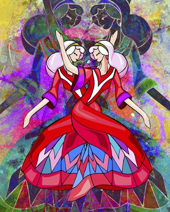 Framed Twin Dances Print