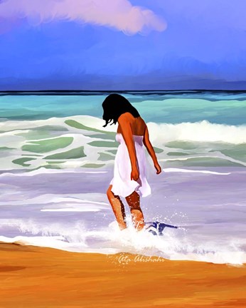 Framed Beach Day Print