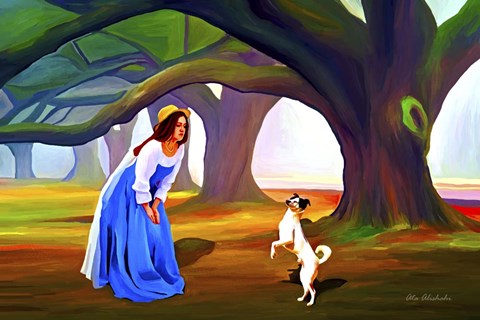 Framed Let's play Print