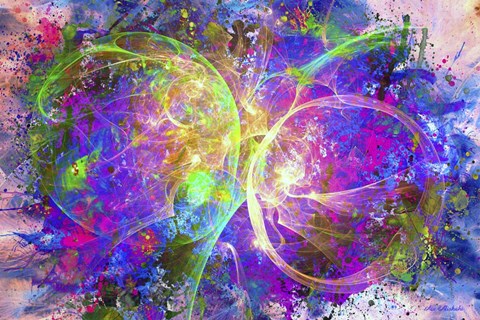 Framed Color Explosion 11 Print