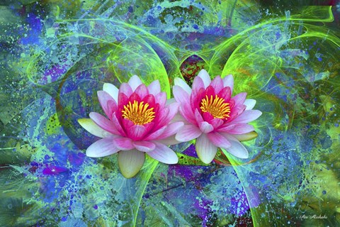 Framed Color Explosion 12 Print