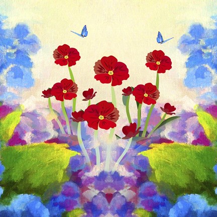 Framed Flower Design 31 Print