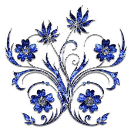 Framed 3D Flower 1 Print