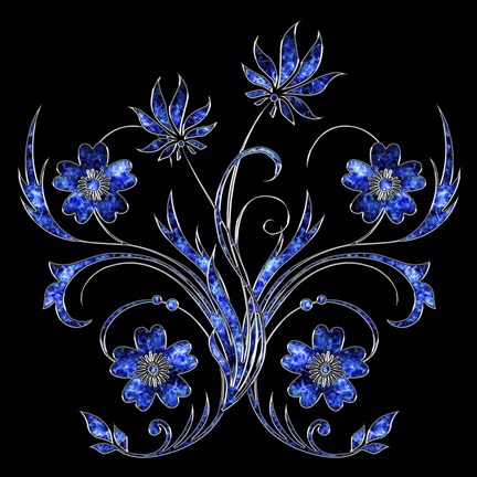 Framed 3D Flower 2 Print