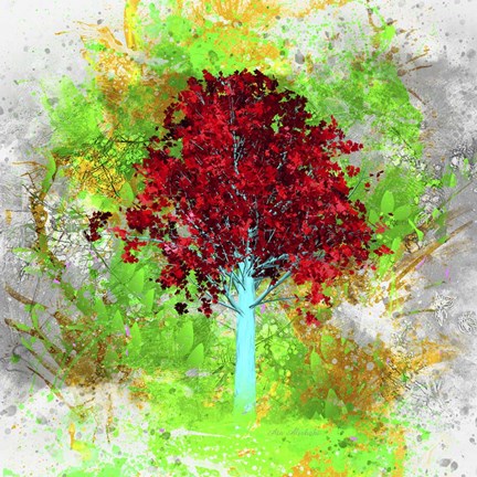 Framed Red Tree M3 Print