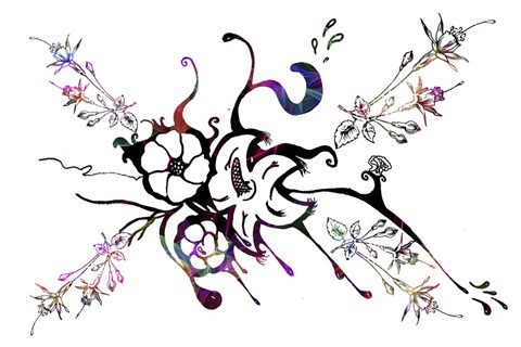 Framed Flower Design K5 Print