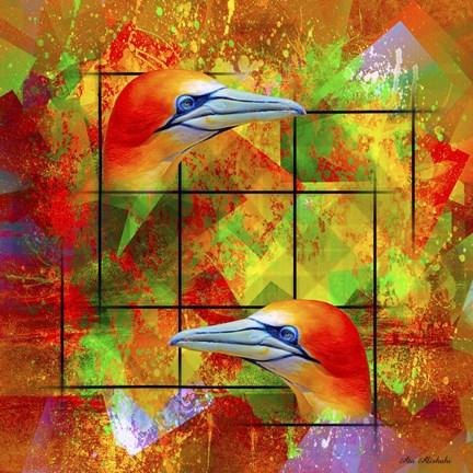 Framed Twin Bird SEP Print