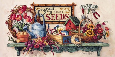 Framed Choice Flower Seeds Print