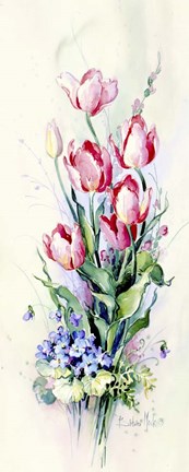 Framed Pink Tulips Print