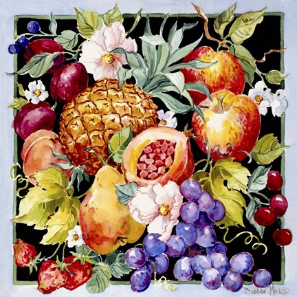 Framed Summer Fruits Print