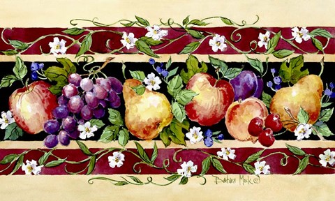 Framed Fruit Border Print