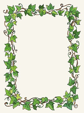 Framed Ivy Border Print