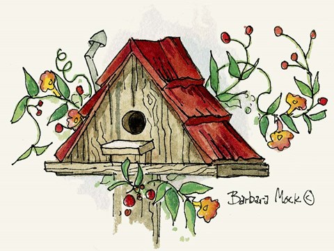 Framed Old Homestead Print