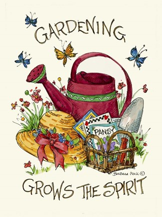 Framed Gardening Print