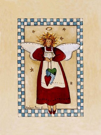 Framed Five Star Angel Print