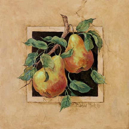 Framed Pear Square Print
