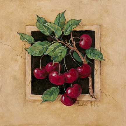 Framed Cherry Square Print
