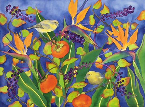 Framed Amakihi Delight Print