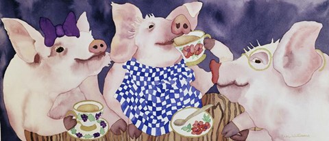 Framed Tea for Three Print