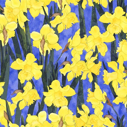 Framed Fertile Rising - Daffodils Print