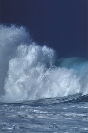 Framed Breaking Waves I Print