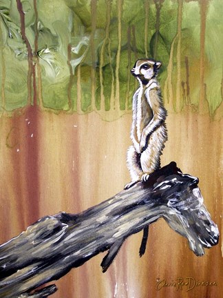 Framed Meerkat Print