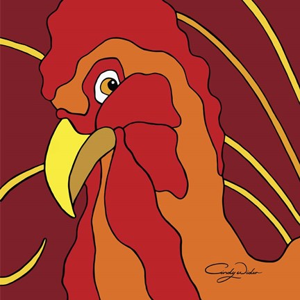 Framed Ruler Of The Roost Print