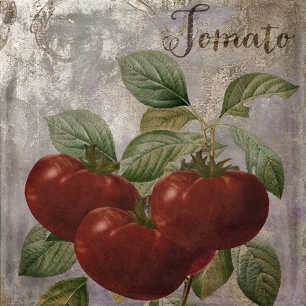 Framed Medley Gold Tomato Print