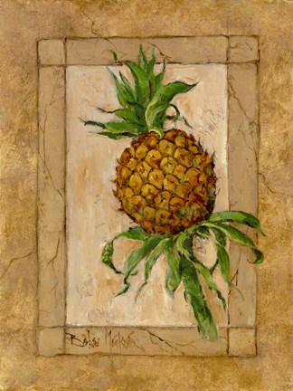 Framed Pineapple Pizzazz II Print