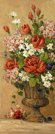 Framed Summer Rose Panel II Print