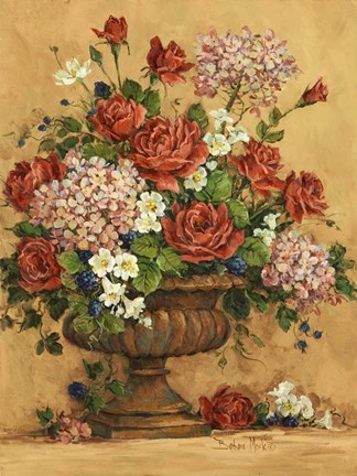 Framed Summer Rose Spectacular Print