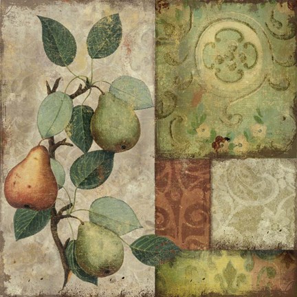 Framed Les Poires II Print