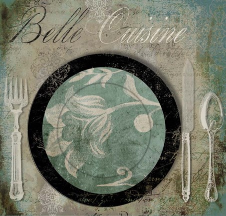 Framed Bon Appetit I Print