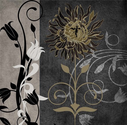 Framed Silver and Cinnamon II Print