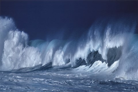 Framed Breaking Waves Print