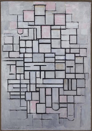 Framed Composition No. 6, 1914 Print