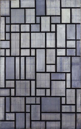 Framed Composition with Grid 2, 1915 Print