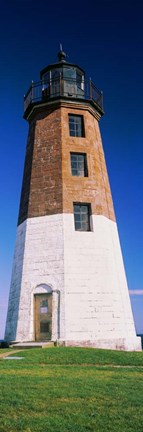 Framed Point Judith Light, Narragansett Bay, Rhode Island Print