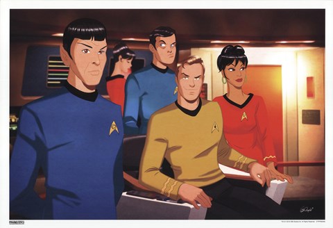 Framed Star Trek - Bridge Crew Print