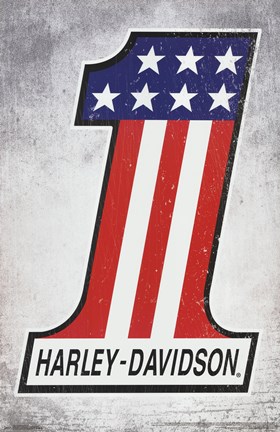 Framed Harley-Davidson - #1 Print